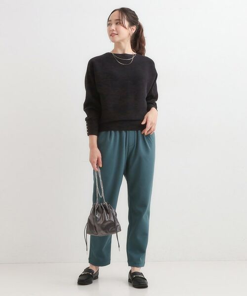 SHOO・LA・RUE / シューラルー ニット・セーター | 【洗濯機可/体型カバー】お袖ボタン リブドルマンニット | 詳細7