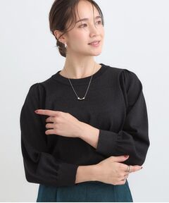 SHOO・LA・RUE / シューラルー ニット・セーター | 【S-LL/洗える】さらっとタッチ ボリューム8分袖ニット