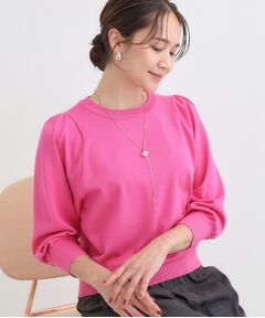 SHOO・LA・RUE / シューラルー ニット・セーター | 【S-LL/洗える】さらっとタッチ ボリューム8分袖ニット