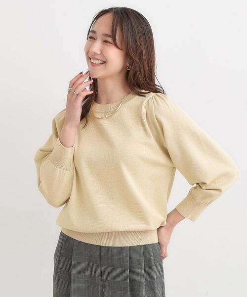 SHOO・LA・RUE / シューラルー ニット・セーター | 【S-LL/洗える】さらっとタッチ ボリューム8分袖ニット | 詳細13