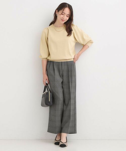 SHOO・LA・RUE / シューラルー ニット・セーター | 【S-LL/洗える】さらっとタッチ ボリューム8分袖ニット | 詳細15