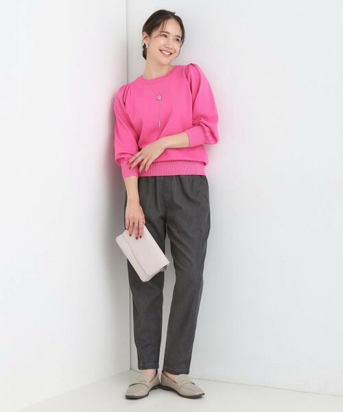 SHOO・LA・RUE / シューラルー ニット・セーター | 【S-LL/洗える】さらっとタッチ ボリューム8分袖ニット | 詳細19