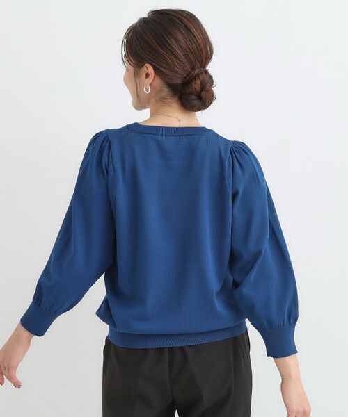 SHOO・LA・RUE / シューラルー ニット・セーター | 【S-LL/洗える】さらっとタッチ ボリューム8分袖ニット | 詳細22
