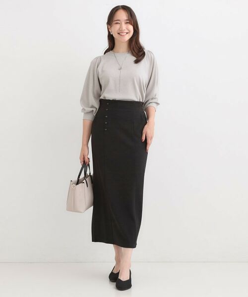 SHOO・LA・RUE / シューラルー ニット・セーター | 【S-LL/洗える】さらっとタッチ ボリューム8分袖ニット | 詳細3