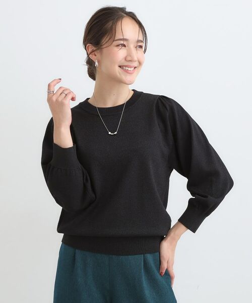 SHOO・LA・RUE / シューラルー ニット・セーター | 【S-LL/洗える】さらっとタッチ ボリューム8分袖ニット | 詳細5