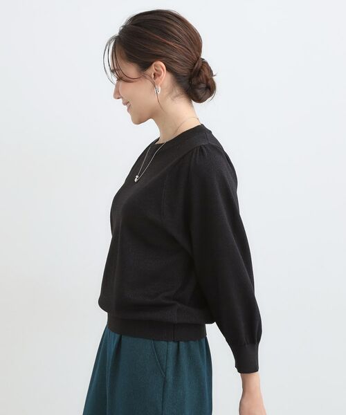 SHOO・LA・RUE / シューラルー ニット・セーター | 【S-LL/洗える】さらっとタッチ ボリューム8分袖ニット | 詳細6