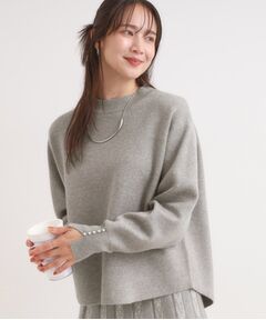 SHOO・LA・RUE / シューラルー ニット・セーター | 【セットアップ可/S-LL】インせず着られる 洗えるもちもち裾ラウンドニット