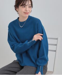 SHOO・LA・RUE / シューラルー ニット・セーター | 【セットアップ可/S-LL】インせず着られる 洗えるもちもち裾ラウンドニット