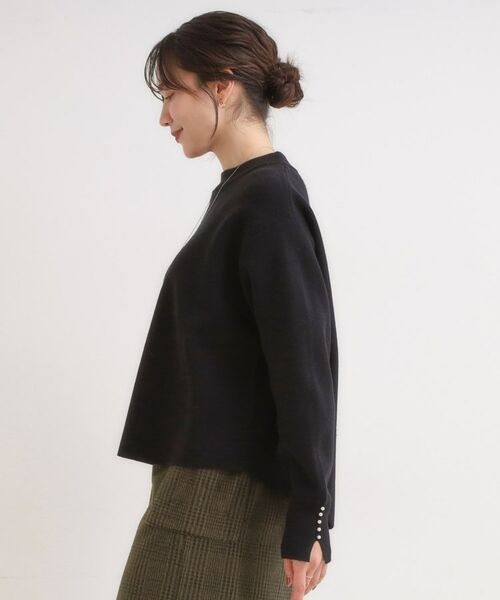 SHOO・LA・RUE / シューラルー ニット・セーター | 【セットアップ可/S-LL】インせず着られる 洗えるもちもち裾ラウンドニット | 詳細10