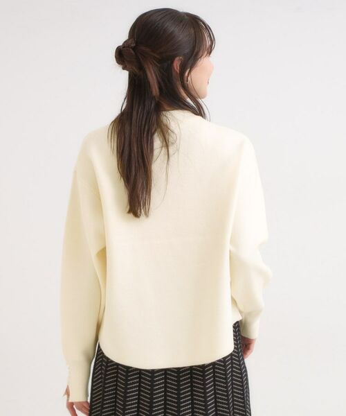SHOO・LA・RUE / シューラルー ニット・セーター | 【セットアップ可/S-LL】インせず着られる 洗えるもちもち裾ラウンドニット | 詳細2