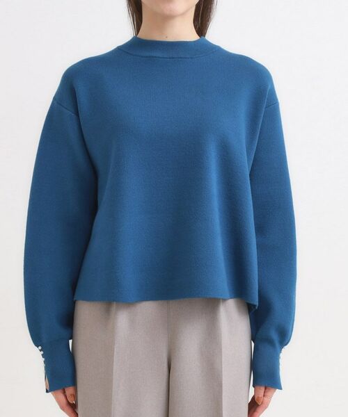 SHOO・LA・RUE / シューラルー ニット・セーター | 【セットアップ可/S-LL】インせず着られる 洗えるもちもち裾ラウンドニット | 詳細21