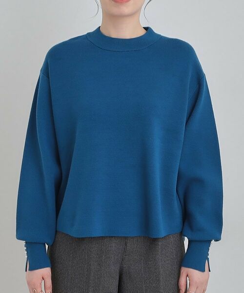 SHOO・LA・RUE / シューラルー ニット・セーター | 【セットアップ可/S-LL】インせず着られる 洗えるもちもち裾ラウンドニット | 詳細23