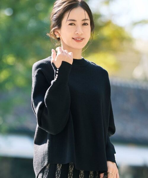 SHOO・LA・RUE / シューラルー ニット・セーター | 【セットアップ可/S-LL】インせず着られる 洗えるもちもち裾ラウンドニット | 詳細27