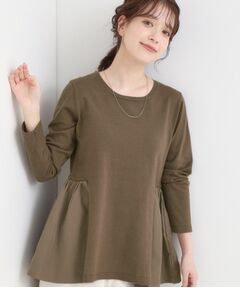 SHOO・LA・RUE / シューラルー ニット・セーター | 【洗濯機可/S-LL/体型カバー】異素材きりかえ Aラインニット