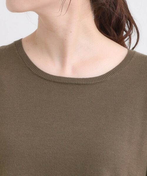 SHOO・LA・RUE / シューラルー ニット・セーター | 【洗濯機可/S-LL/体型カバー】異素材きりかえ Aラインニット | 詳細16