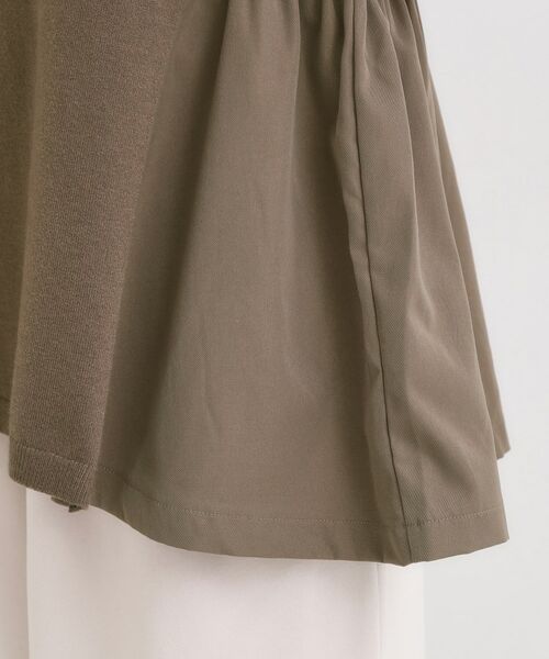 SHOO・LA・RUE / シューラルー ニット・セーター | 【洗濯機可/S-LL/体型カバー】異素材きりかえ Aラインニット | 詳細18