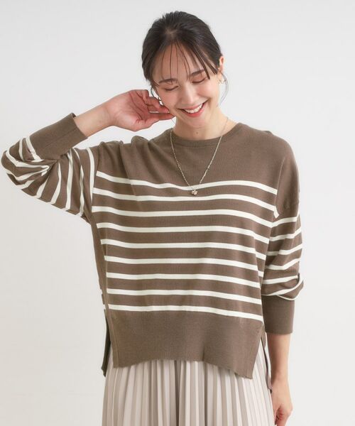 SHOO・LA・RUE / シューラルー ニット・セーター | 【洗える/S-LL】きれいめにもカジュアルにも もちもちコクーンニット | 詳細1