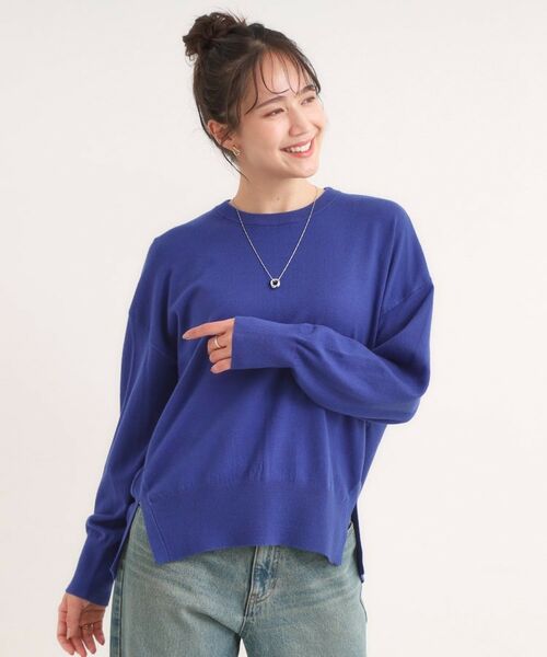 SHOO・LA・RUE / シューラルー ニット・セーター | 【洗える/S-LL】きれいめにもカジュアルにも もちもちコクーンニット | 詳細13