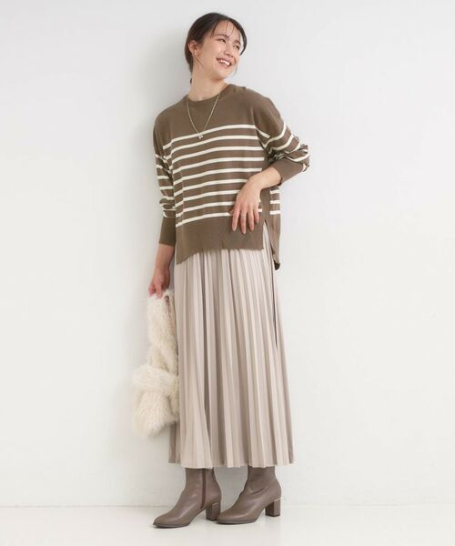 SHOO・LA・RUE / シューラルー ニット・セーター | 【洗える/S-LL】きれいめにもカジュアルにも もちもちコクーンニット | 詳細3