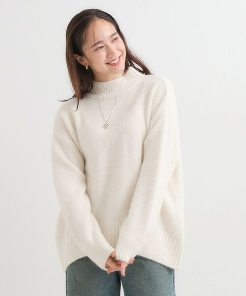 SHOO・LA・RUE / シューラルー ニット・セーター | 【洗濯機可/S-LL】インせず着られる ふわふわハイネックニット | 詳細1