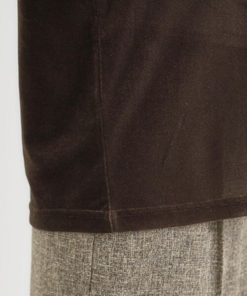 SHOO・LA・RUE / シューラルー カットソー | 【洗える/S-LL】上品見え ベロア調シアートップス | 詳細18