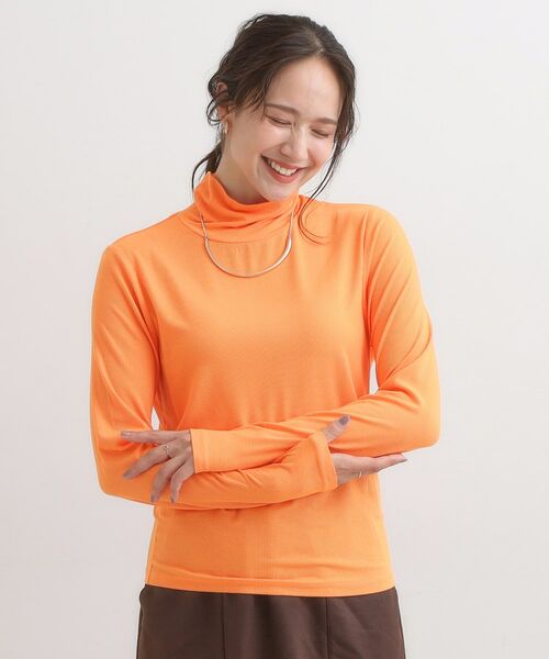 SHOO・LA・RUE / シューラルー カットソー | 【S-LL/吸湿発熱】なめらかとろみ インナータートル | 詳細13