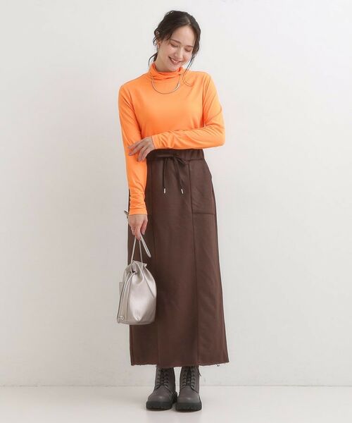 SHOO・LA・RUE / シューラルー カットソー | 【S-LL/吸湿発熱】なめらかとろみ インナータートル | 詳細15