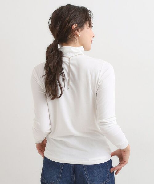 SHOO・LA・RUE / シューラルー カットソー | 【S-LL/吸湿発熱】なめらかとろみ インナータートル | 詳細2