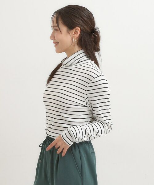 SHOO・LA・RUE / シューラルー カットソー | 【S-LL/吸湿発熱】なめらかとろみ インナータートル | 詳細22