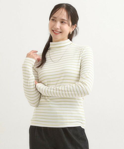 SHOO・LA・RUE / シューラルー カットソー | 【S-LL/吸湿発熱】なめらかとろみ インナータートル | 詳細25