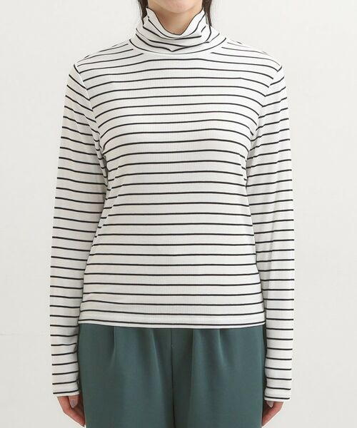 SHOO・LA・RUE / シューラルー カットソー | 【S-LL/吸湿発熱】なめらかとろみ インナータートル | 詳細29