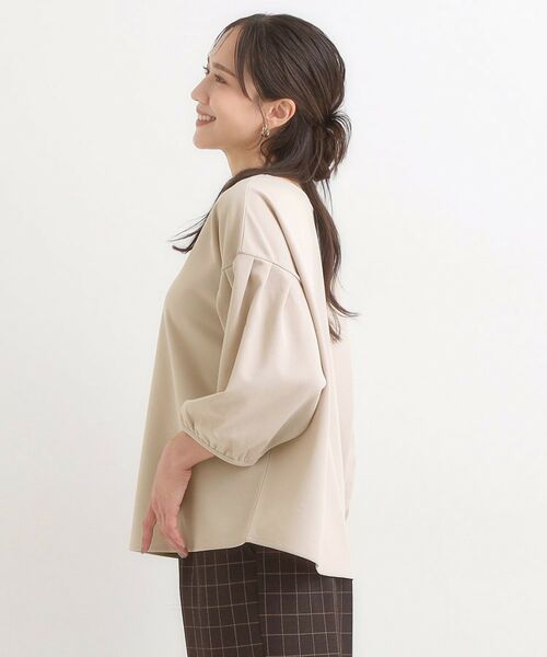 SHOO・LA・RUE / シューラルー カットソー | 【2点セット/7分袖】大人のきれい見え お袖タック入りアクセ付きトップス | 詳細10