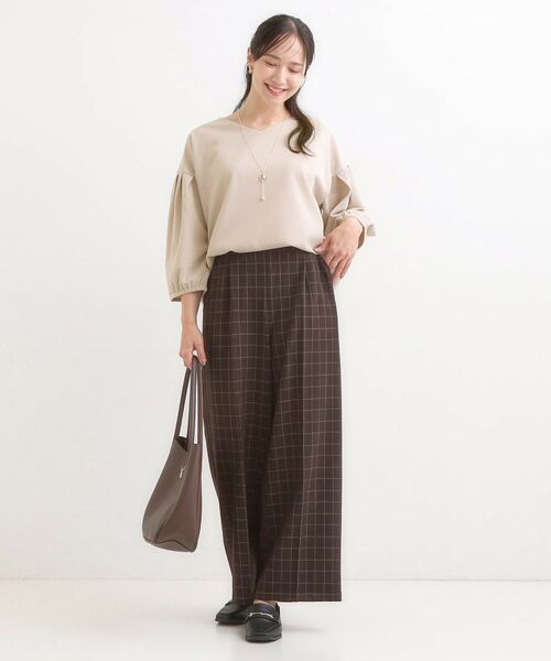 SHOO・LA・RUE / シューラルー カットソー | 【2点セット/7分袖】大人のきれい見え お袖タック入りアクセ付きトップス | 詳細11