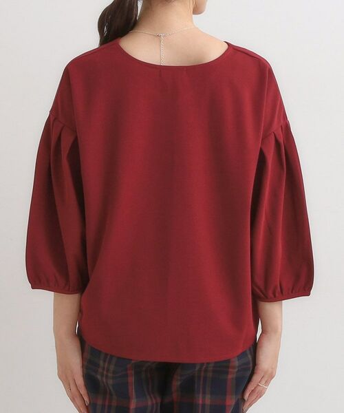 SHOO・LA・RUE / シューラルー カットソー | 【2点セット/7分袖】大人のきれい見え お袖タック入りアクセ付きトップス | 詳細19