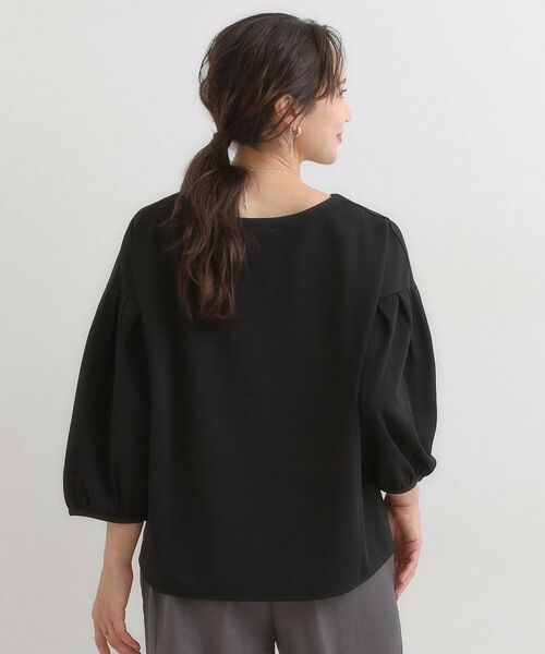 SHOO・LA・RUE / シューラルー カットソー | 【2点セット/7分袖】大人のきれい見え お袖タック入りアクセ付きトップス | 詳細2