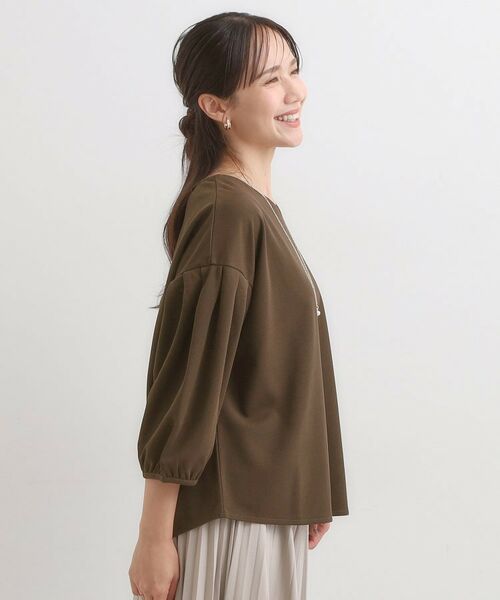 SHOO・LA・RUE / シューラルー カットソー | 【2点セット/7分袖】大人のきれい見え お袖タック入りアクセ付きトップス | 詳細6