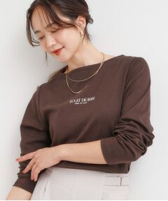 SHOO・LA・RUE / シューラルー カットソー | 【S-LL】お顔周りを美しく見せる ボートネックロンT