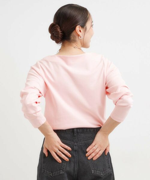 SHOO・LA・RUE / シューラルー カットソー | 【S-LL】お顔周りを美しく見せる ボートネックロンT | 詳細6