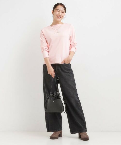 SHOO・LA・RUE / シューラルー カットソー | 【S-LL】お顔周りを美しく見せる ボートネックロンT | 詳細7