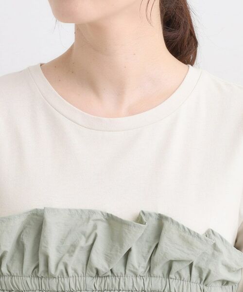 SHOO・LA・RUE / シューラルー カットソー | 【洗濯機可/S-LL】1枚で華やか フリルドッキングトップス | 詳細16