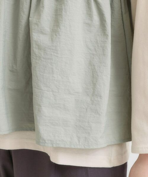 SHOO・LA・RUE / シューラルー カットソー | 【洗濯機可/S-LL】1枚で華やか フリルドッキングトップス | 詳細18