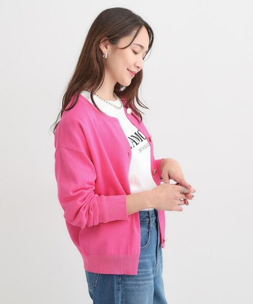 SHOO・LA・RUE / シューラルー カーディガン・ボレロ | 【洗える/S-LL】大人フェミニン さらっとタッチのニットカーディガン | 詳細14