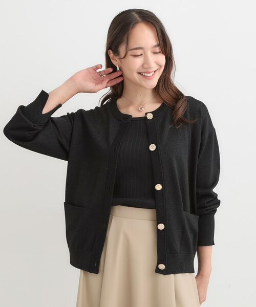 SHOO・LA・RUE / シューラルー カーディガン・ボレロ | 【洗える/S-LL】大人フェミニン さらっとタッチのニットカーディガン | 詳細5