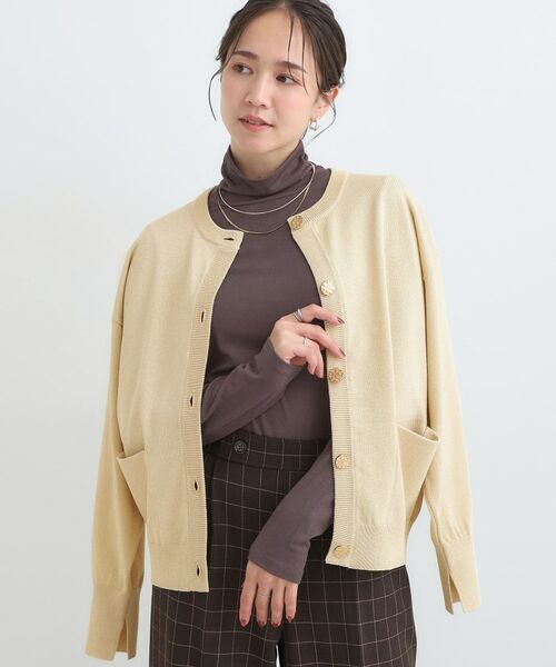 SHOO・LA・RUE / シューラルー カーディガン・ボレロ | 【洗える/S-LL】大人フェミニン さらっとタッチのニットカーディガン(ベージュ(052))