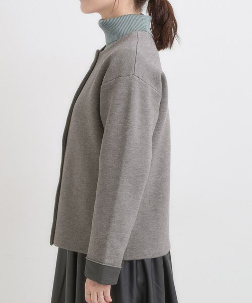 SHOO・LA・RUE / シューラルー カーディガン・ボレロ | ゴールドボタンがアクセント ダブルフェイスニットカーディガン | 詳細14