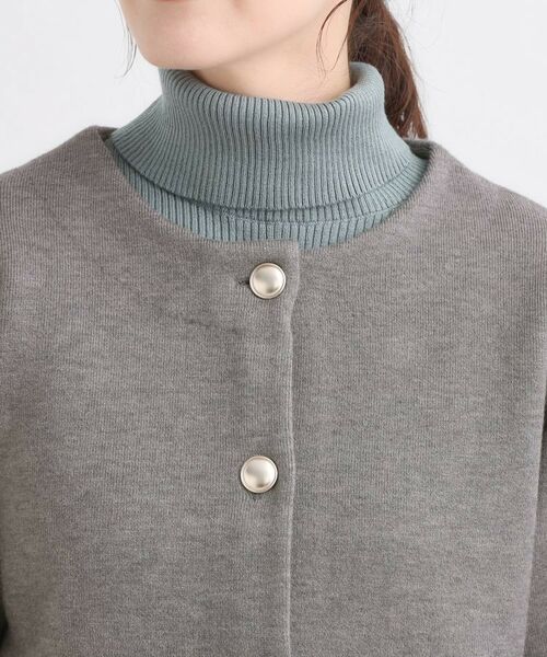 SHOO・LA・RUE / シューラルー カーディガン・ボレロ | ゴールドボタンがアクセント ダブルフェイスニットカーディガン | 詳細16