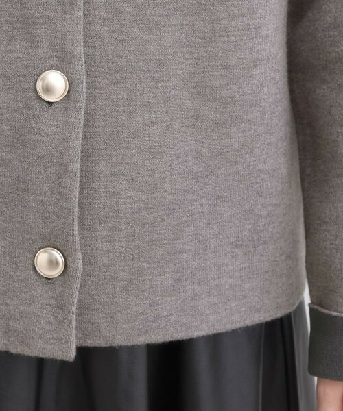 SHOO・LA・RUE / シューラルー カーディガン・ボレロ | ゴールドボタンがアクセント ダブルフェイスニットカーディガン | 詳細18