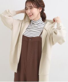 SHOO・LA・RUE / シューラルー カーディガン・ボレロ | 【S-LL】大人っぽく着られる ダンボールジップパーカ