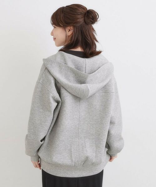 SHOO・LA・RUE / シューラルー カーディガン・ボレロ | 【S-LL】大人っぽく着られる ダンボールジップパーカ | 詳細1