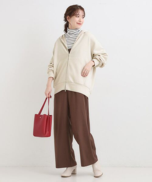SHOO・LA・RUE / シューラルー カーディガン・ボレロ | 【S-LL】大人っぽく着られる ダンボールジップパーカ | 詳細10